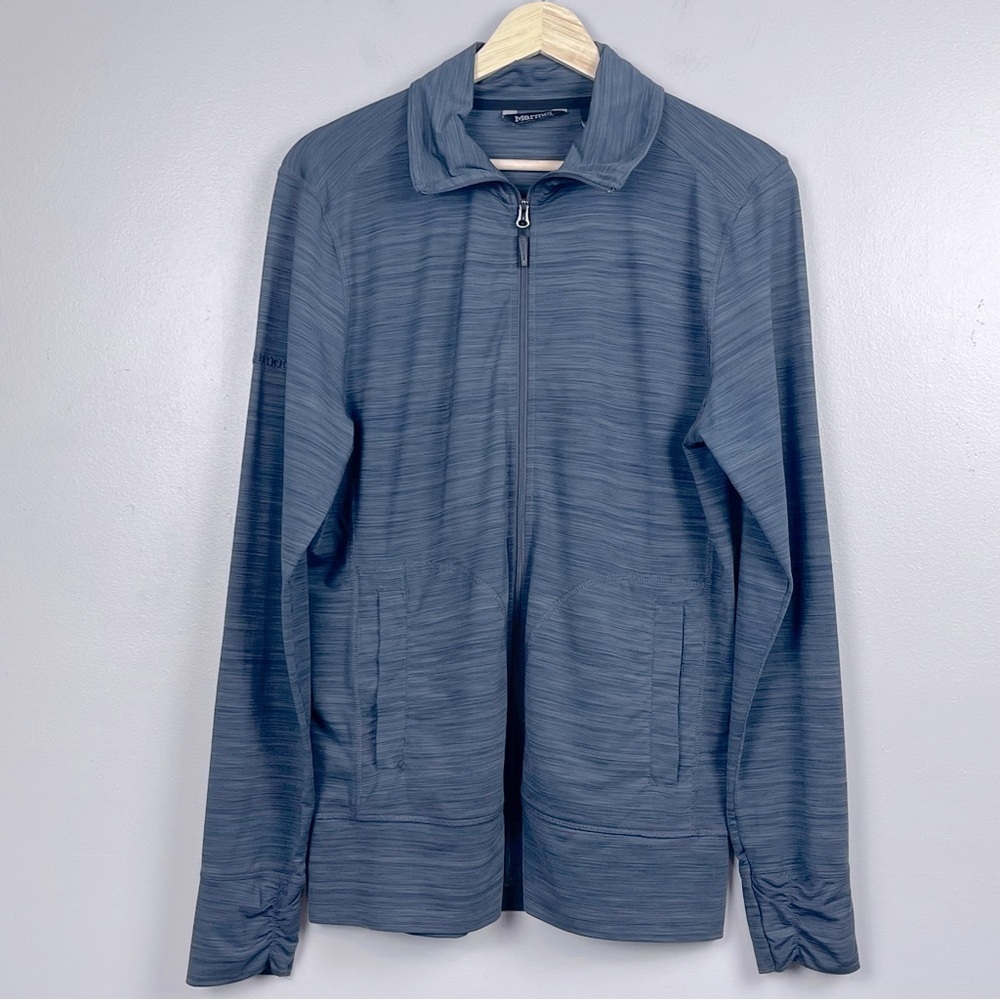 Marmot Wome's Lightweight Full Zip High Neck Running Jacket Size L; Activewear